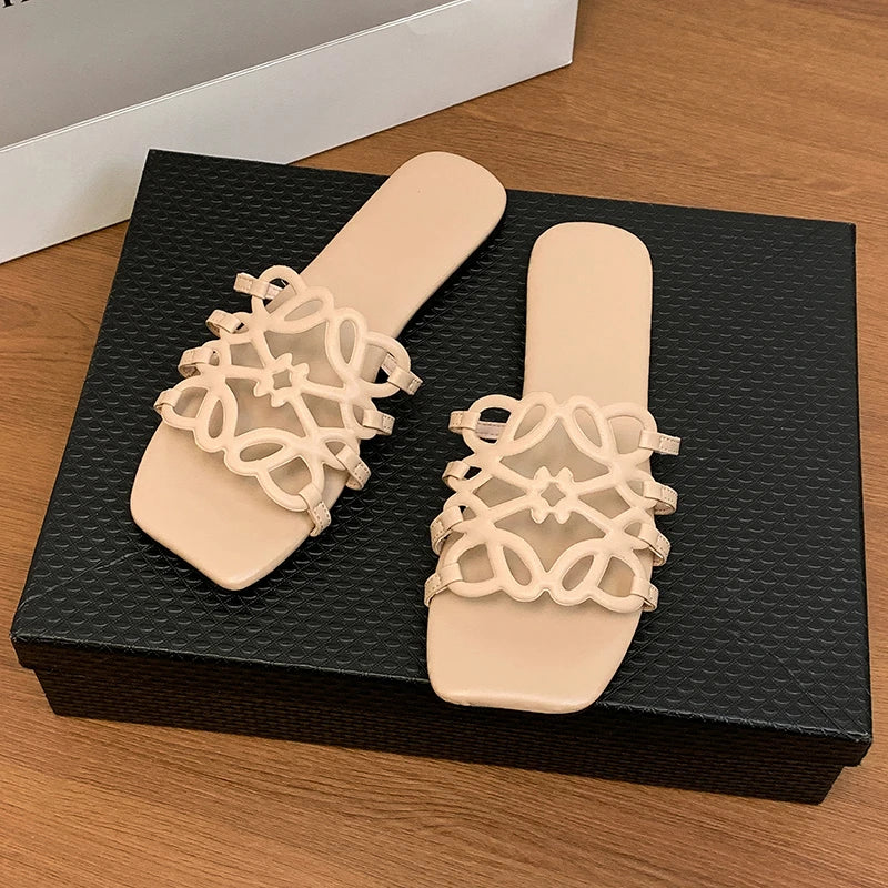 Women's Sandals Summer Slipper Ladies Slides Sandals Fashion Design Beach Flip Flops Flat Shoes Shoes for Women Slippers Zapatos