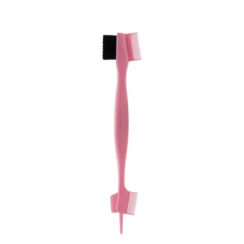 Beauty Edge Brush Comb Vendor Double Sided 3 In 1 Edge Control Brush for Baby Hair Salon Hair Comb Brushes Beauty Tools