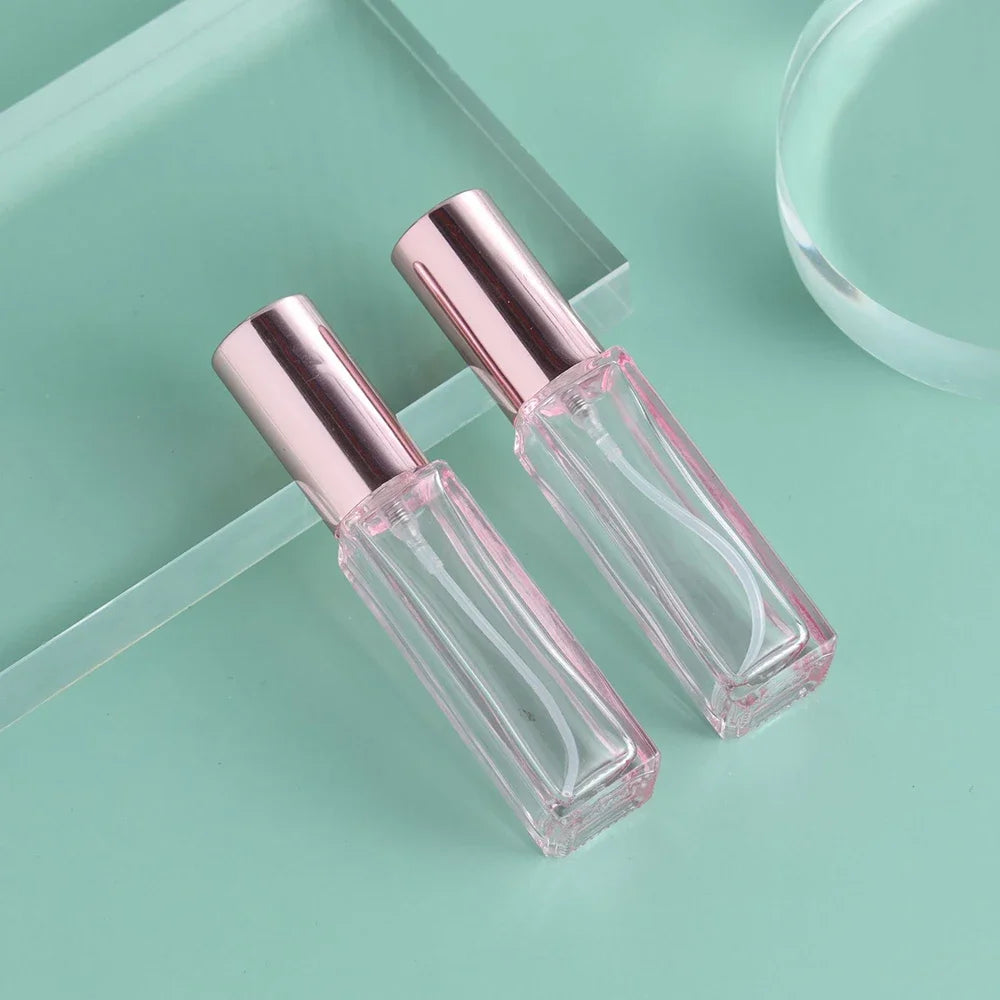 10ml Mini Perfume Spray Bottles Glass Refillable Bottle Portable Travel Oils Liquid Cosmetic Container Perfume Atomizer 여행용