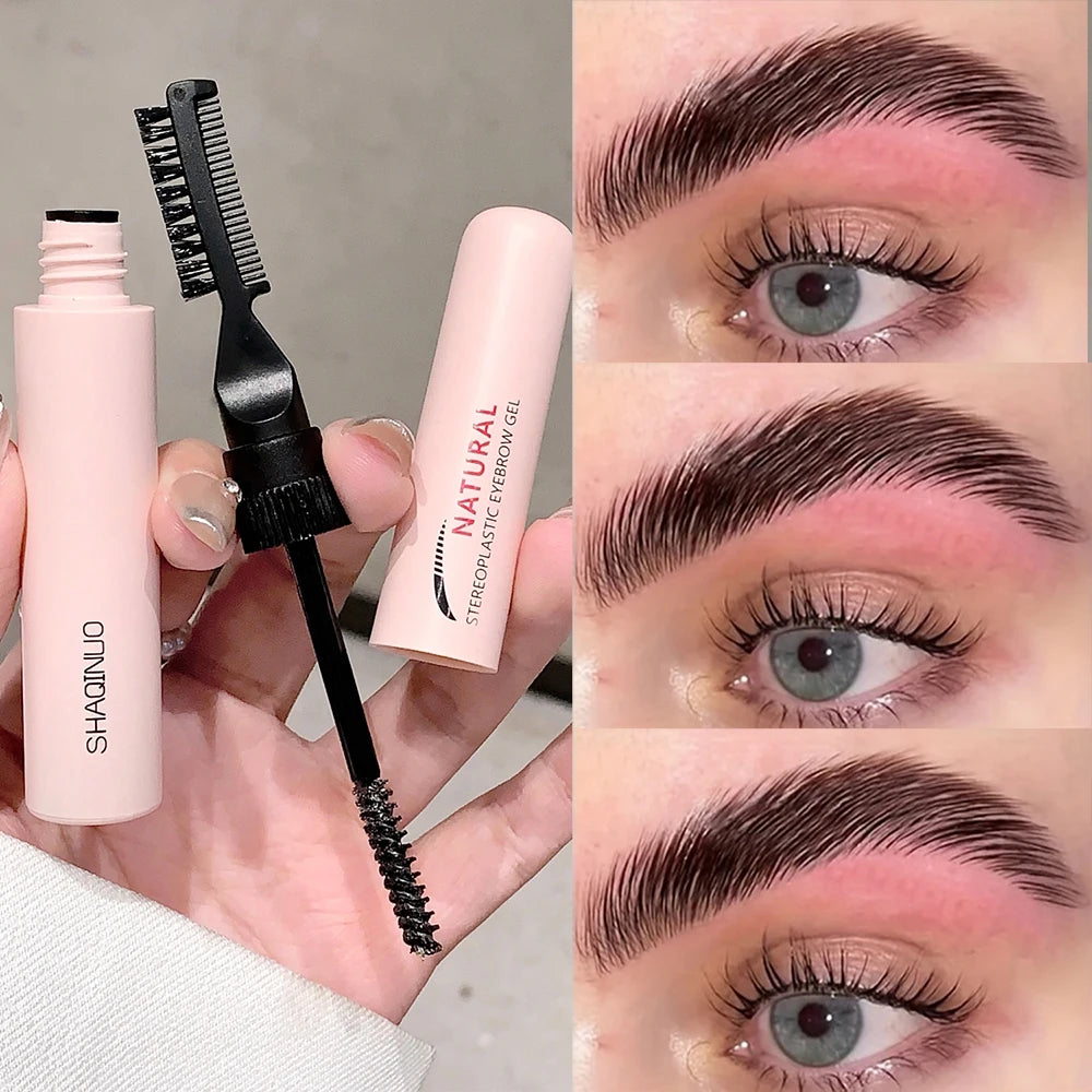 Natural 3D Brow Gel - Waterproof, Sweat-Resistant, and Film-Forming for Wild, Shaped Brows