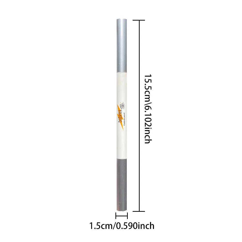 Double-ended fine-tip eyebrow pencil, waterproof, sweat-proof, smudge-proof, non-fading, natural color eyebrow pencil