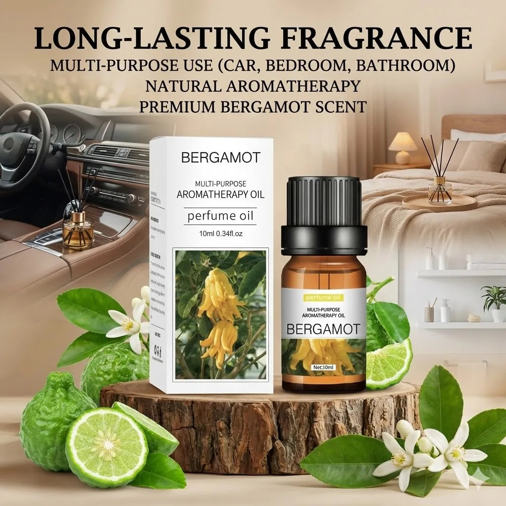 10ml Pure Natural Plant Essential Oil Aromatherapy Oil for Bedroom Bathroom Car Air Freshener Fragrance Oil Aromatic Oil