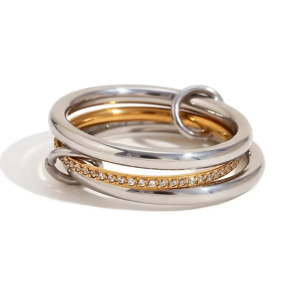 Elegant Minimalist Stackable Rings for Women Stainless Steel Perfect for Daily Commute, and Special Occasions, Everyday Rings
