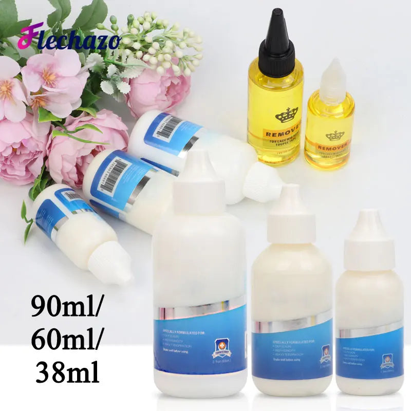Lace Melting And Holding Glue 38ml 60ml 90ml Hair Adhesive Lace Wig Glue For Wigs Strong Hold Natural Finishing Hold Bond Glue