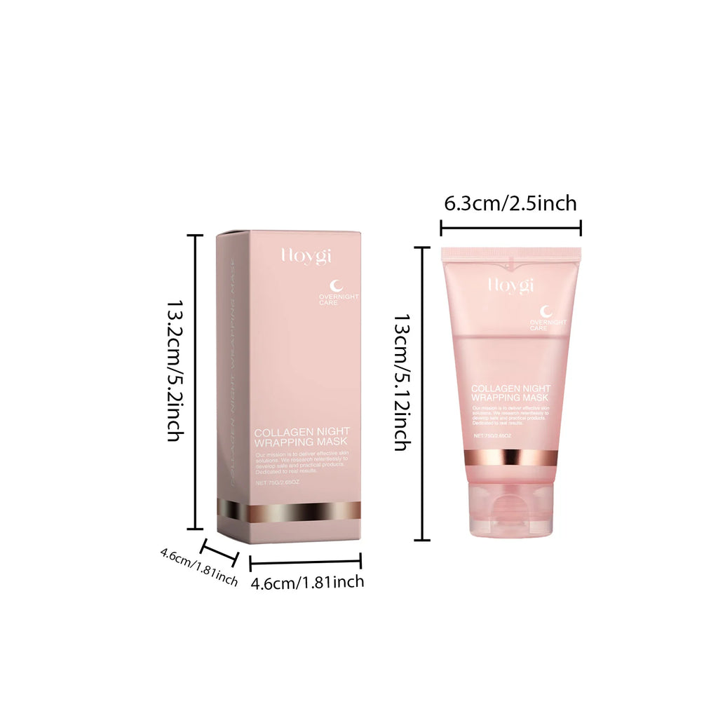 Deep Collagen Mask Peel Off Mask Anti Wrinkle Lifting Face Skin Care Masks Bio Pack Night Wrapping Woman Overnight Skin Hydrates