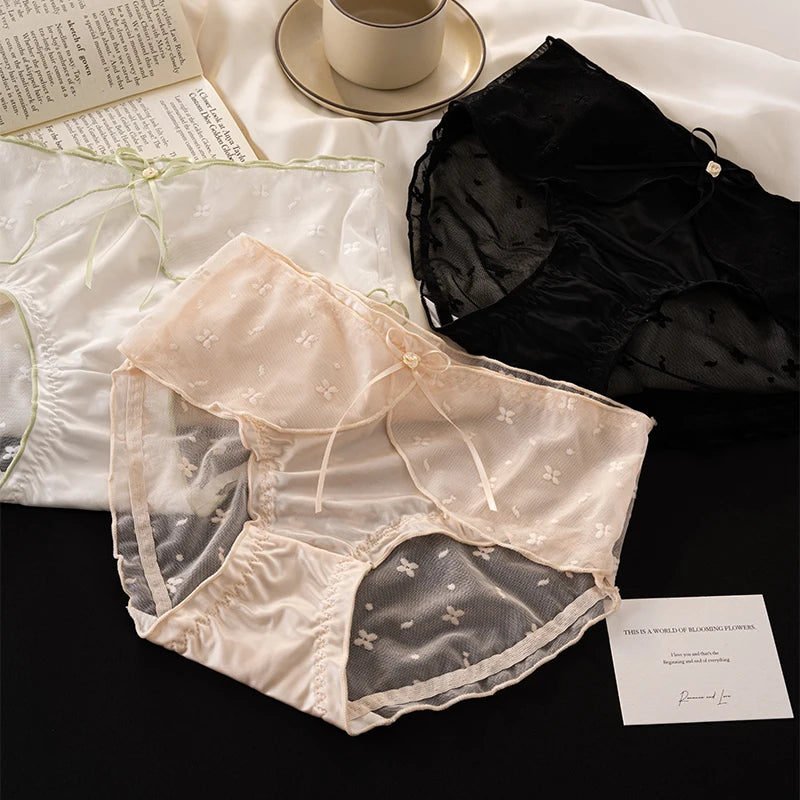Seamless Panties for Underpants Women Underwear Fashion Sexy Panties Set Pack Transparent Linergie Women's Lingerie Micro Briefs