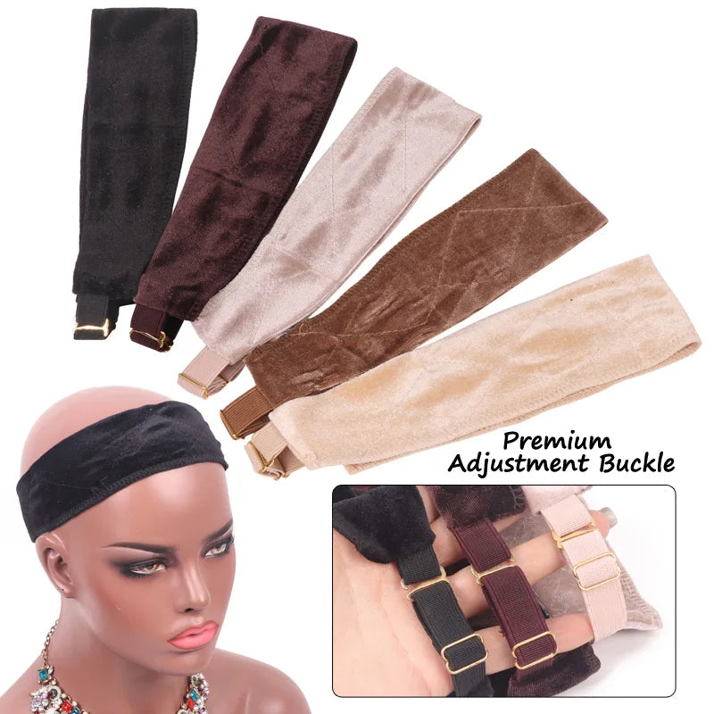 Silicon Wig Band Elastic Wig Grip Brown Transparent Black Headband For Fix Wigs Beige Hair Band Without Gel Or Glue Non Slip