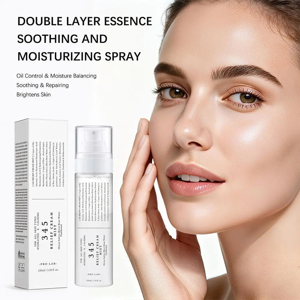 345 Skin Soothing Spray 18ml Hydrating Moisturizer Repair Reduce Redness Improve Dullness Gentle Refreshing Non Sticky Face Mist