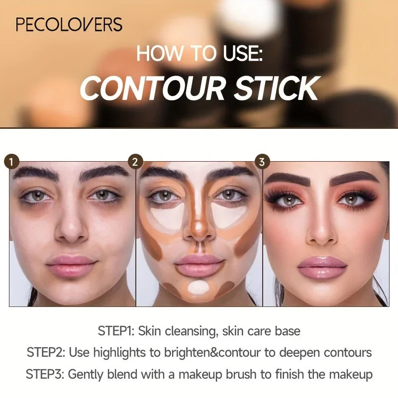 Highlighting Bronzer Stick Face Brightening Blusher Rouge Concealer Pen Long Lasting Corrector Nose Shadow Contouring Cosmetics