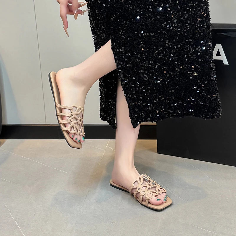 Women's Sandals Summer Slipper Ladies Slides Sandals Fashion Design Beach Flip Flops Flat Shoes Shoes for Women Slippers Zapatos