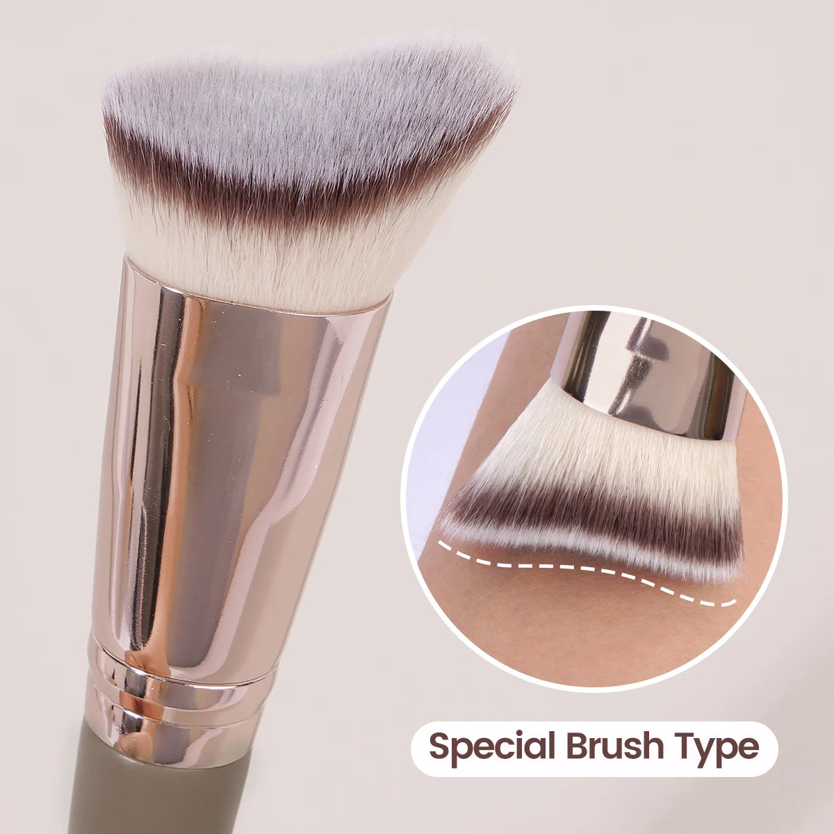 Contour Brush Premium Contour Blush 1pc Face Makeup Brush Perfect For Cheek Forehead Jaw Nose Blending Deepening Contouring Tool