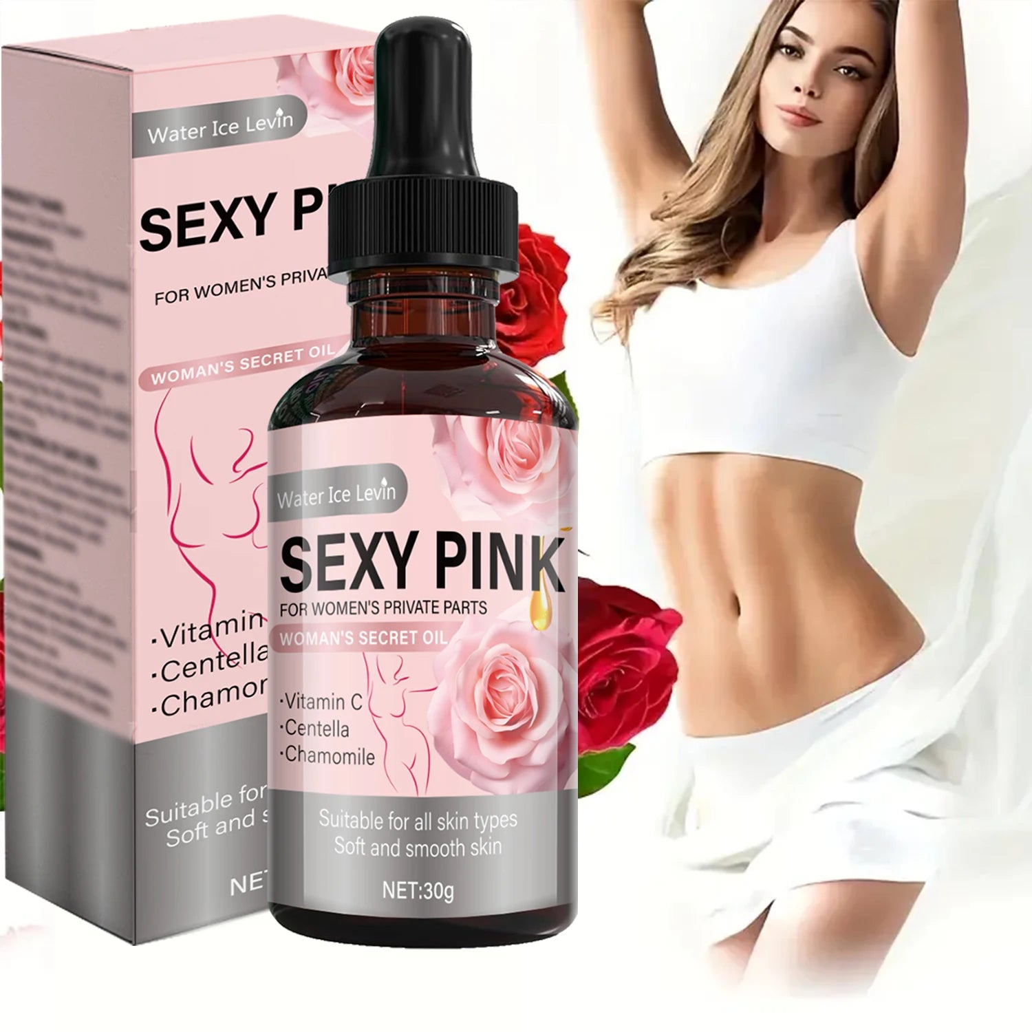 Intimate Moisturizing Cream with Rose & Rosemary - Soothing Protection, Gentle Formula, pH Balance Care, Winter Comfort