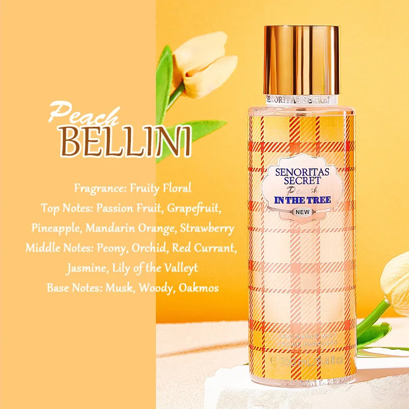 Original Perfume Vanilla Flower Fruit 250ml Fragrance Mist Scent Light Long Lasting Fragrance Women's Perfume Charming Gift