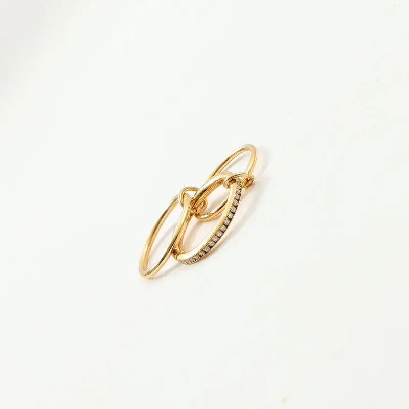 Elegant Minimalist Stackable Rings for Women Stainless Steel Perfect for Daily Commute, and Special Occasions, Everyday Rings