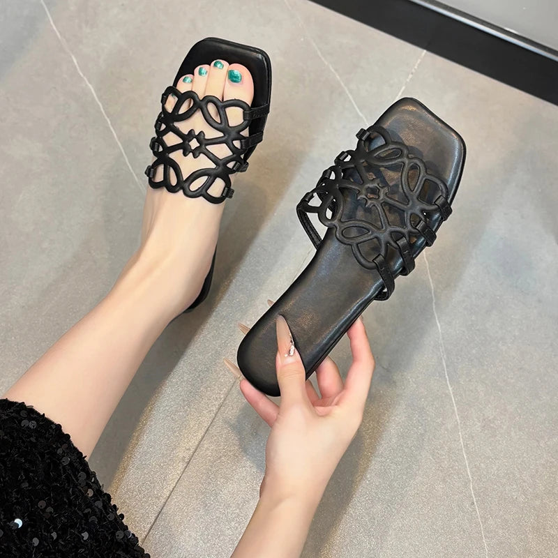 Women's Sandals Summer Slipper Ladies Slides Sandals Fashion Design Beach Flip Flops Flat Shoes Shoes for Women Slippers Zapatos