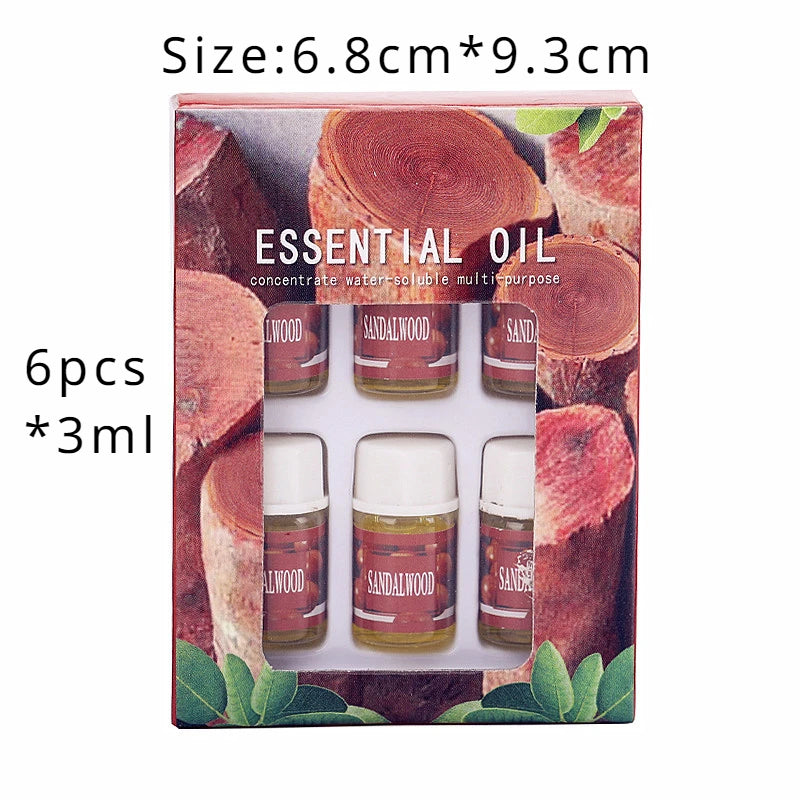 36*3ml Essential Oils Aromatherapy Lavender Rose Mix Oils Water-soluble Oil Humidifier Room Fragrance Essential Aroma Diffuser