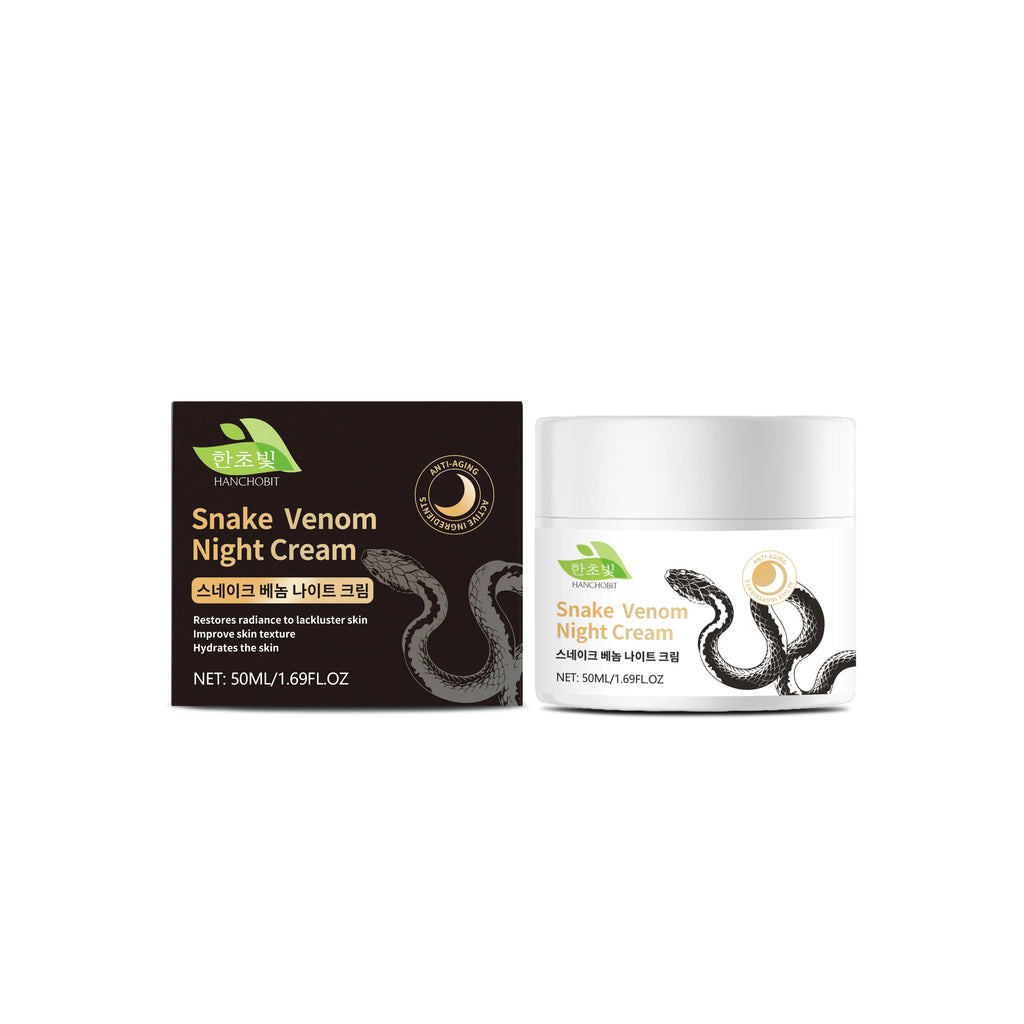 Snake Venom Night Cream: Daily Facial Care for Deep Nourishment, Refining Skin Texture, and Delivering a Smooth Complexion