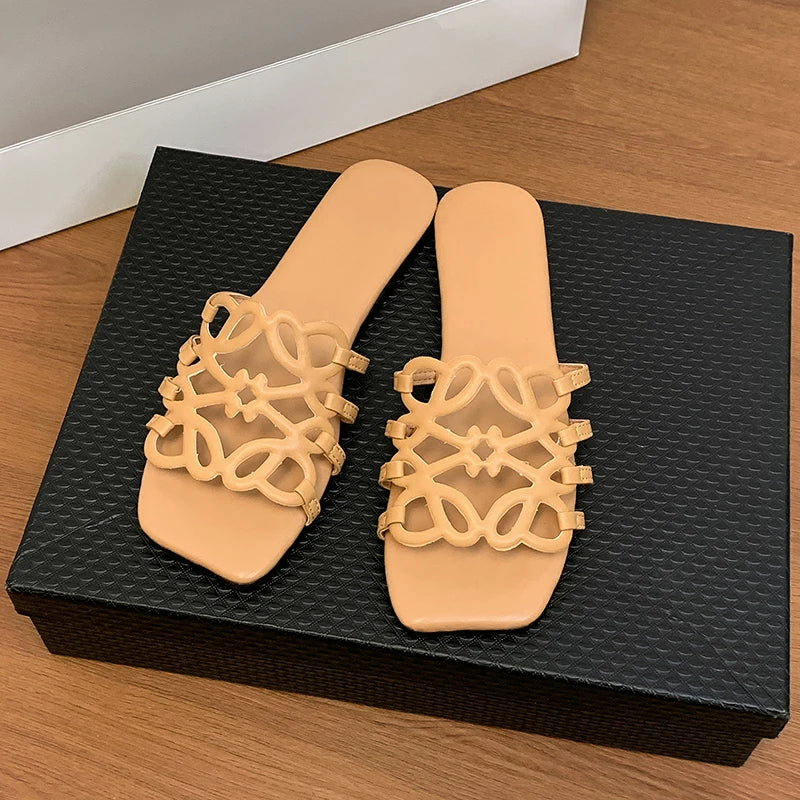 Women's Sandals Summer Slipper Ladies Slides Sandals Fashion Design Beach Flip Flops Flat Shoes Shoes for Women Slippers Zapatos