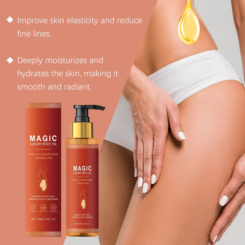 Premium Firming Magic Luxury Body Oil Moisturizing Skin Dry Rough Firming Chest Thighs Anti-Wrinkle Body Massage Care Lotion