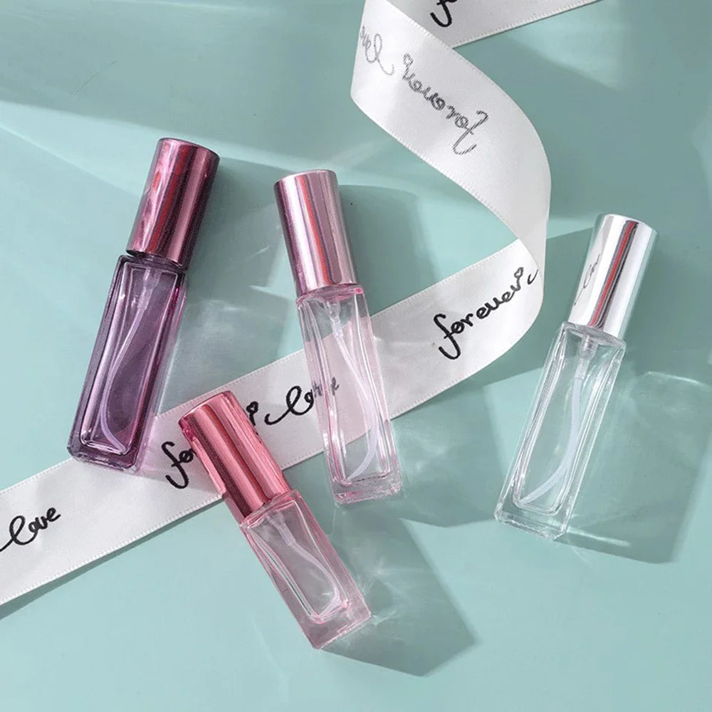 10ml Mini Perfume Spray Bottles Glass Refillable Bottle Portable Travel Oils Liquid Cosmetic Container Perfume Atomizer 여행용