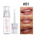 Clear Lip Gloss Makeup Hydrating Pearlescent Glitter Plumping Moisturizing Natural Pink Lip Glaze Reduce Lip Wrinkles Lips Care