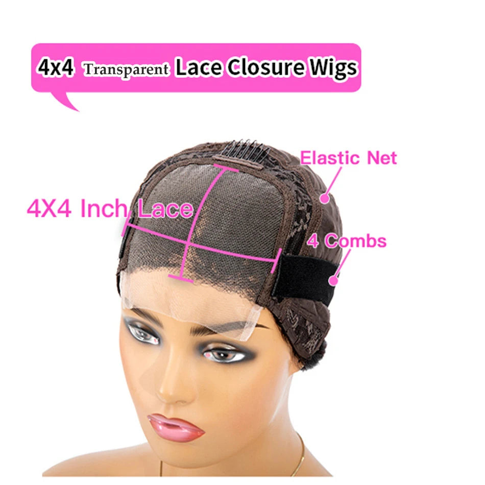 Glueless Full Lace Wigs Natural Wavy Dark Brown Human Hair HD Lace 13x6/360 Wigs With Natural Hairline 5x5 Silk Base Closure Wig