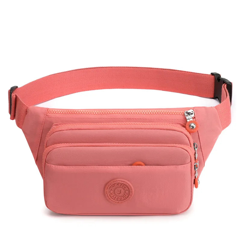 Waist Bags For Women 2024 New Nylon Leisure Solid Color Fanny Pack For Girls Crossbody Chest Bag Belt Waist Packs