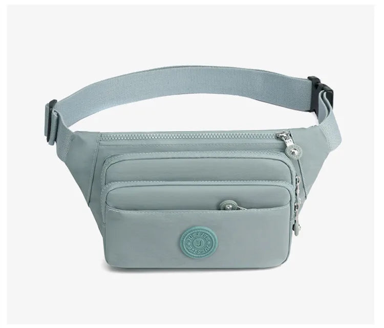 Waist Bags For Women 2024 New Nylon Leisure Solid Color Fanny Pack For Girls Crossbody Chest Bag Belt Waist Packs