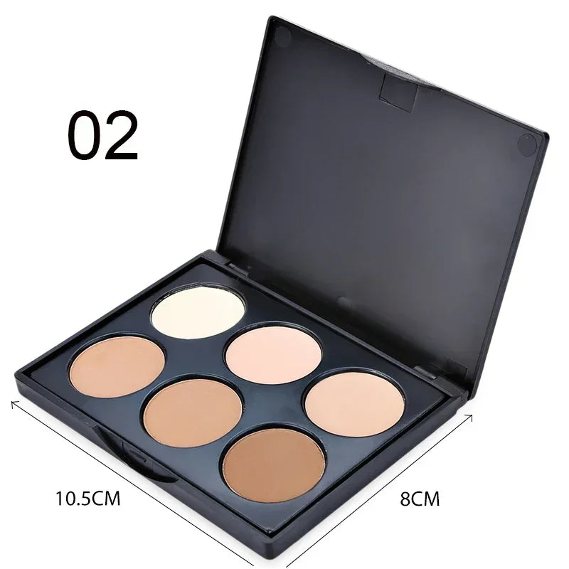 Face Highlighter Powder Palette Corrector Concealer Power Palette Contouring Highlighter Bronzer Makeup Powder