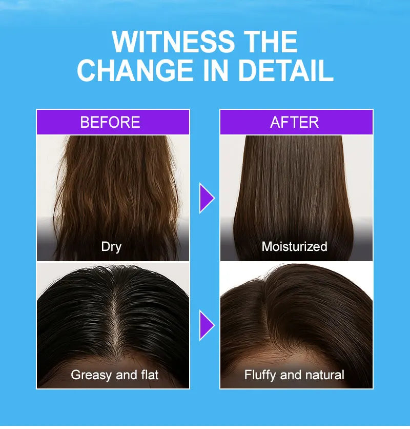 PURC Wig Leave-In Hair Conditioner Spray Moisturizing Keratin Smoothing Repair Frizz Damaged Hair Care 100ml/3.38 fl.oz