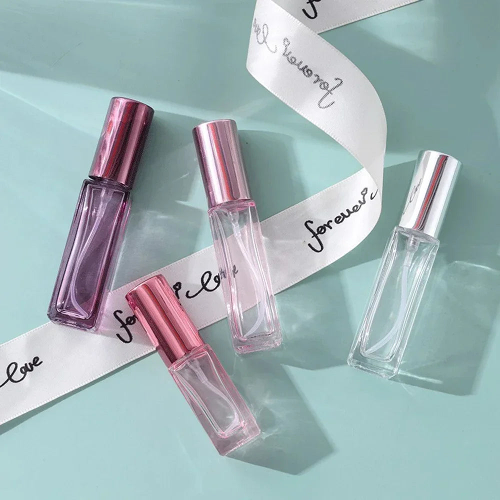 10ml Mini Perfume Spray Bottles Glass Refillable Bottle Portable Travel Oils Liquid Cosmetic Container Perfume Atomizer 여행용