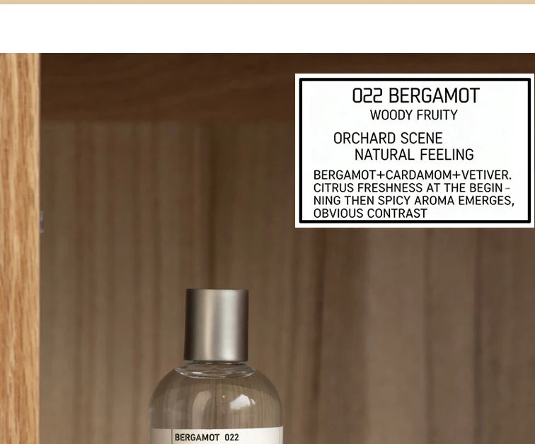 100ML Unisex Perfume Sandalwood Fresh Fragrance Eau De Toilette Classic Fruity Notes Women Man Parfum Bergamot Body Spray