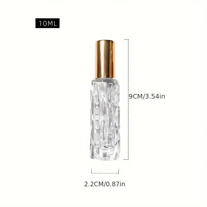 4pcs 10ml Mini Perfume Spray Bottles Portable Travel Liquid Perfume Containe Atomizer Deliver Travel Refillable Bottles