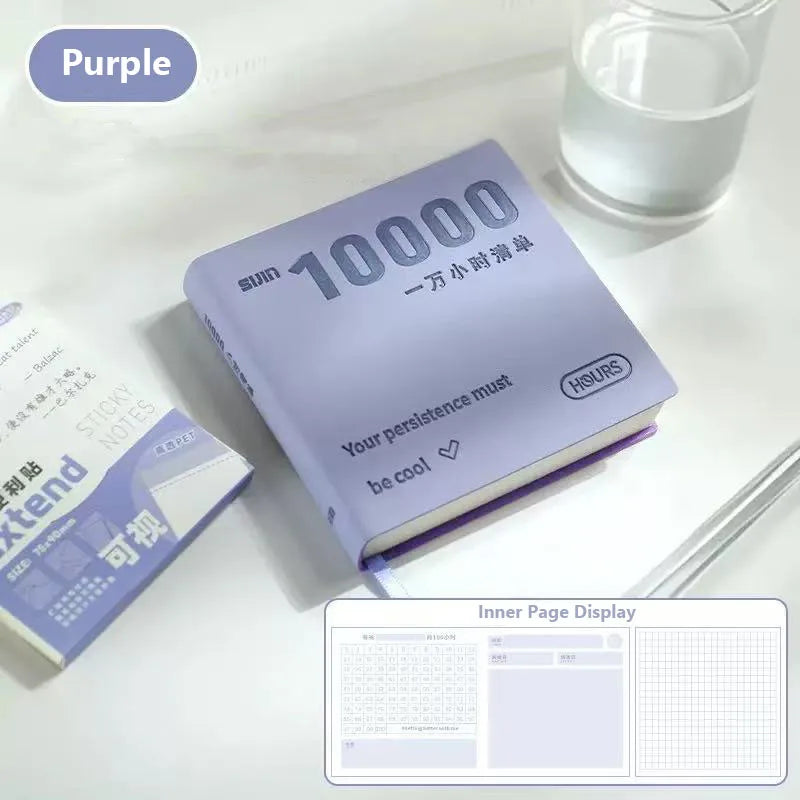 Self-Discipline Checklist Notepad Pocket Diary 10000 Hours Journal Notebooks Note Book Office School Supplies