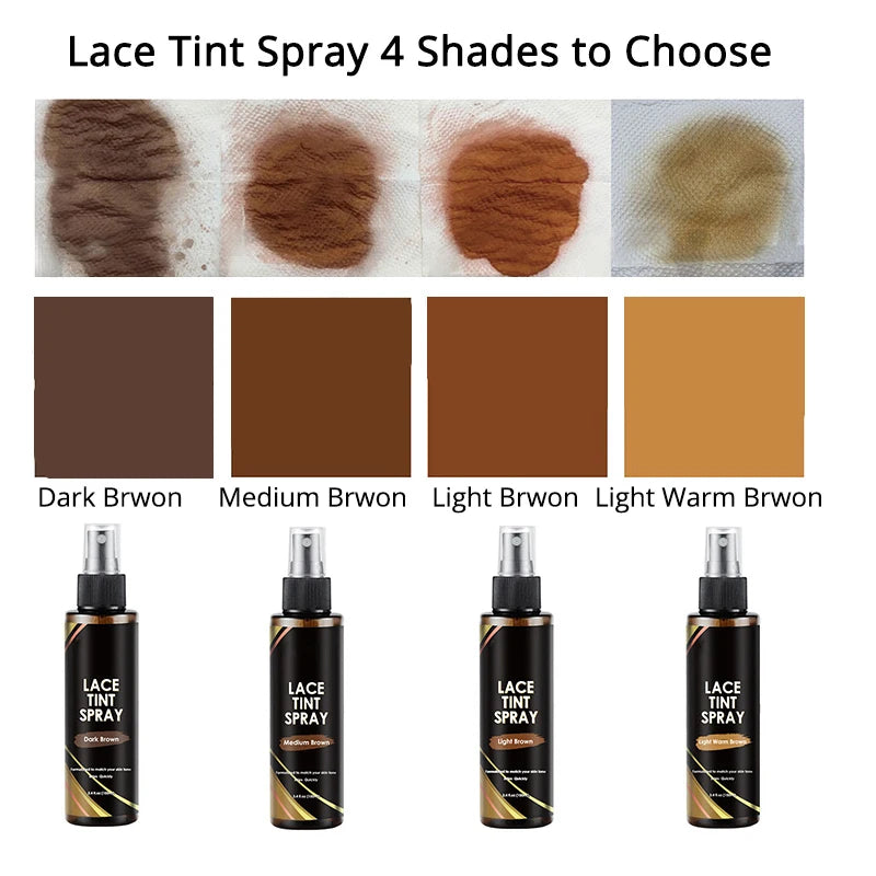 Lace Tint Spray For Wig Seamless Finish 100Ml Lace Tint Melting Mousse For Invisible Hairlines Long Lasting Wig Repair Tools