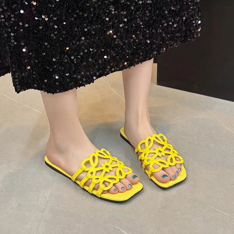 Women's Sandals Summer Slipper Ladies Slides Sandals Fashion Design Beach Flip Flops Flat Shoes Shoes for Women Slippers Zapatos