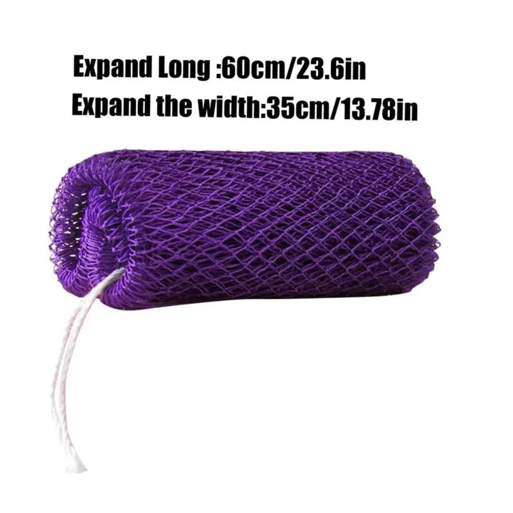 African Net Sponges Authentic Exfoliating Bath Sponge Scrub Deep Cleaning For Smoothing Arm Foot Back Neck Leg Body Skin