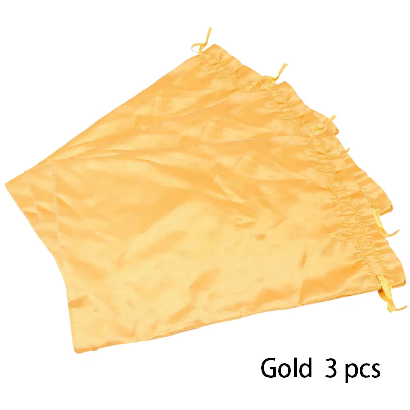 Satin Storage Bags 25*35cm wig storage Satin Wig Bags Black Pink Soft Silk Wig Bag For Hair Wig Packaging Tools