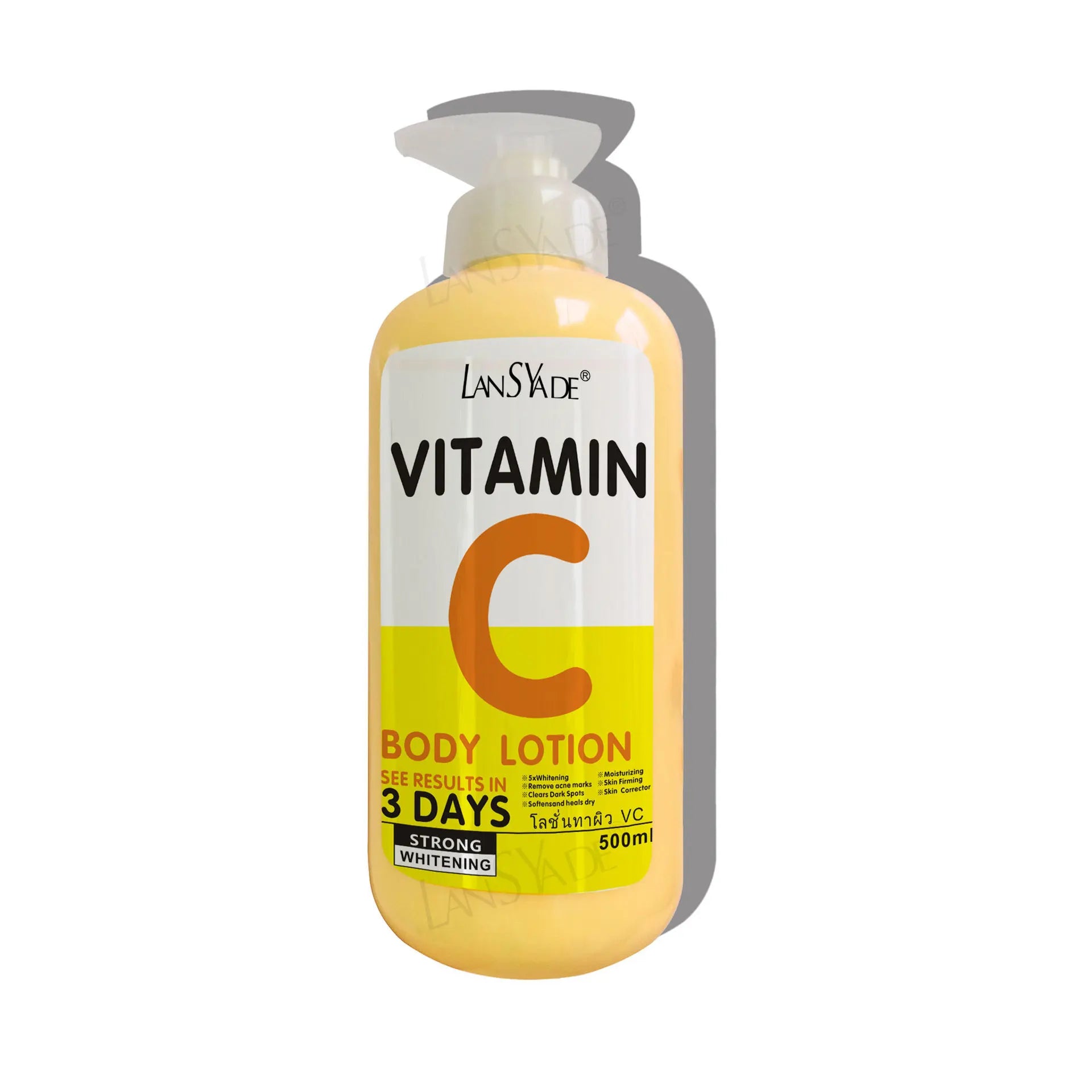 Body Lotion AHA Hydroxy Acid & VC Moisturizing Brightening Body Lotion Nourishing Moisturizing Skin Skin Care Products 500ml