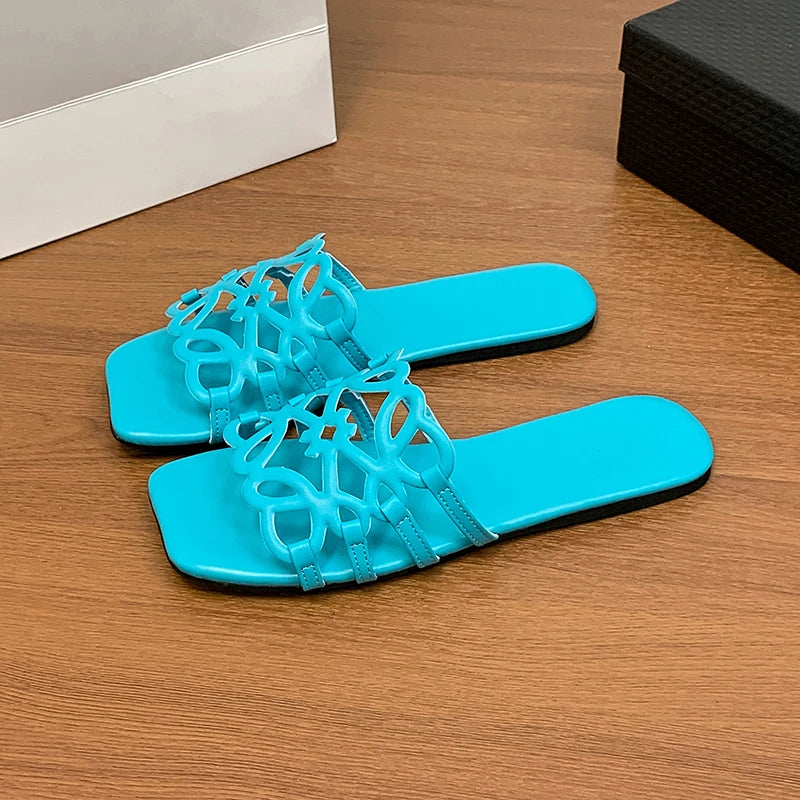 Women's Sandals Summer Slipper Ladies Slides Sandals Fashion Design Beach Flip Flops Flat Shoes Shoes for Women Slippers Zapatos