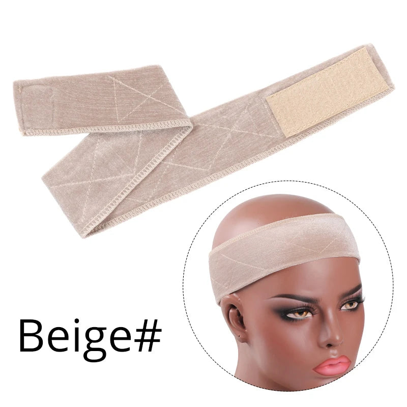 Silicon Wig Band Elastic Wig Grip Brown Transparent Black Headband For Fix Wigs Beige Hair Band Without Gel Or Glue Non Slip