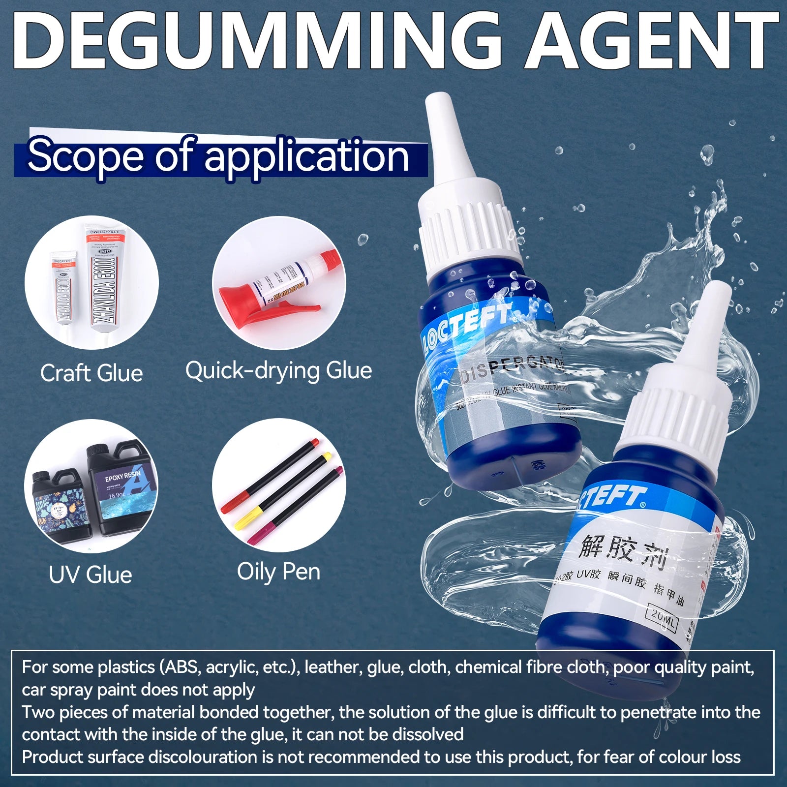 20ml Super Glue Remover Adhesive Superglue Cleaner Debonder Quick Drying Viscosity Aerosol Solvent Multifunctional Glue Cleaning