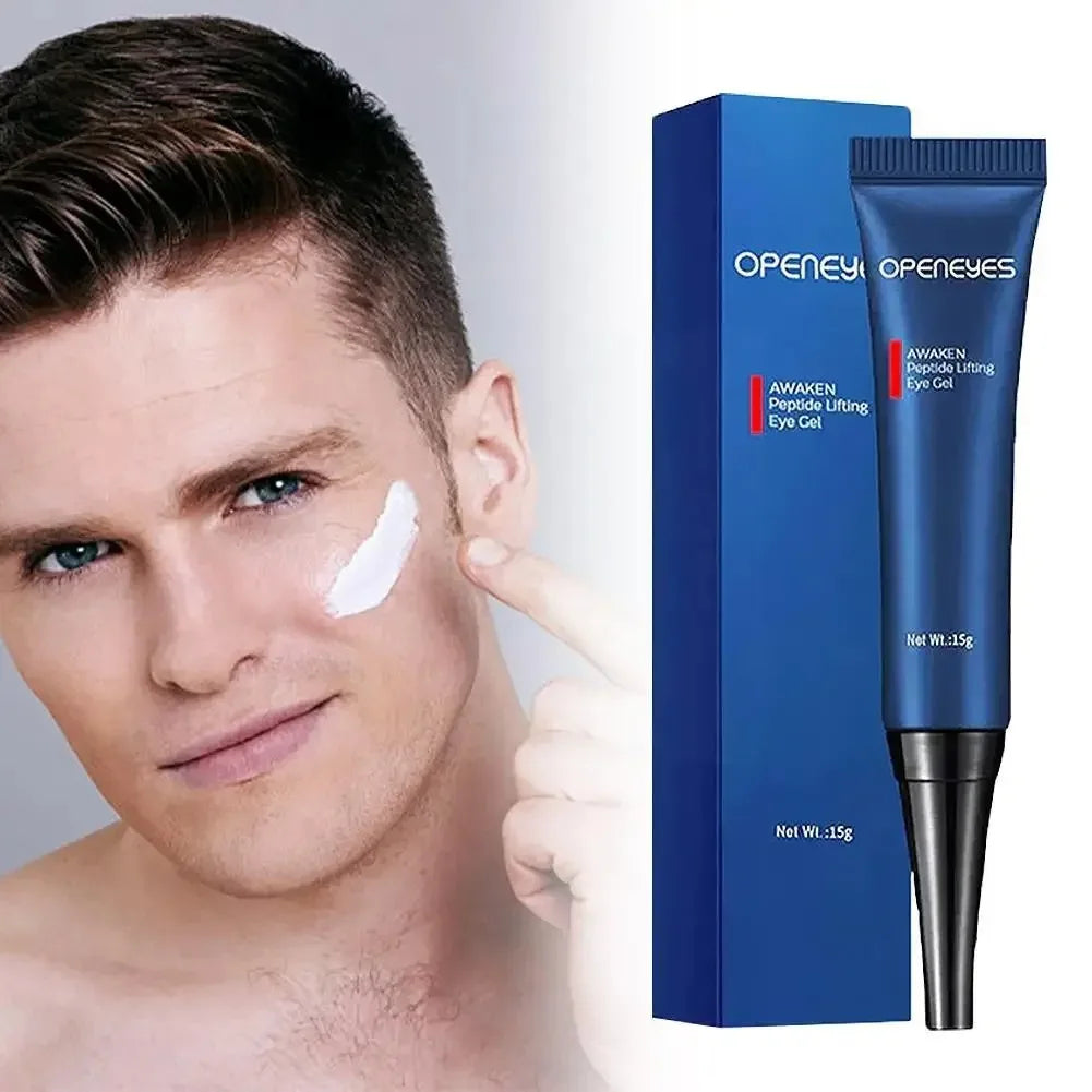 Men Eye Cream Hyaluronate Cool Eye Gel Moisturizing Under Eye Cream For Dark Circles Puffiness Fine Lines Eye Care