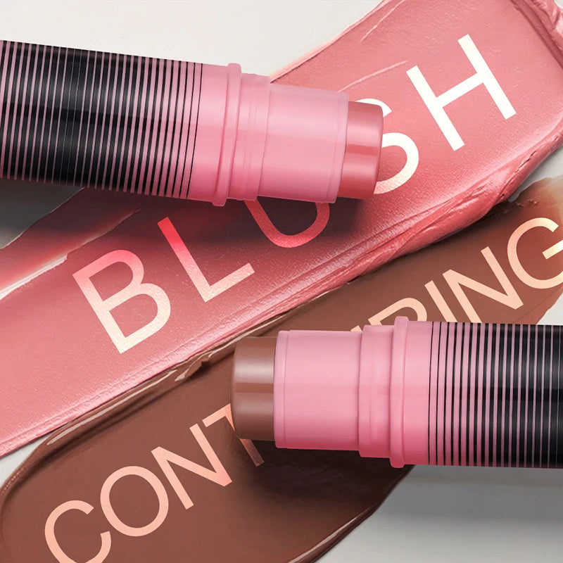Blush and contour multi-purpose stick. Simplify your daily makeup routine. Each duo of powder blushes will enhance your look