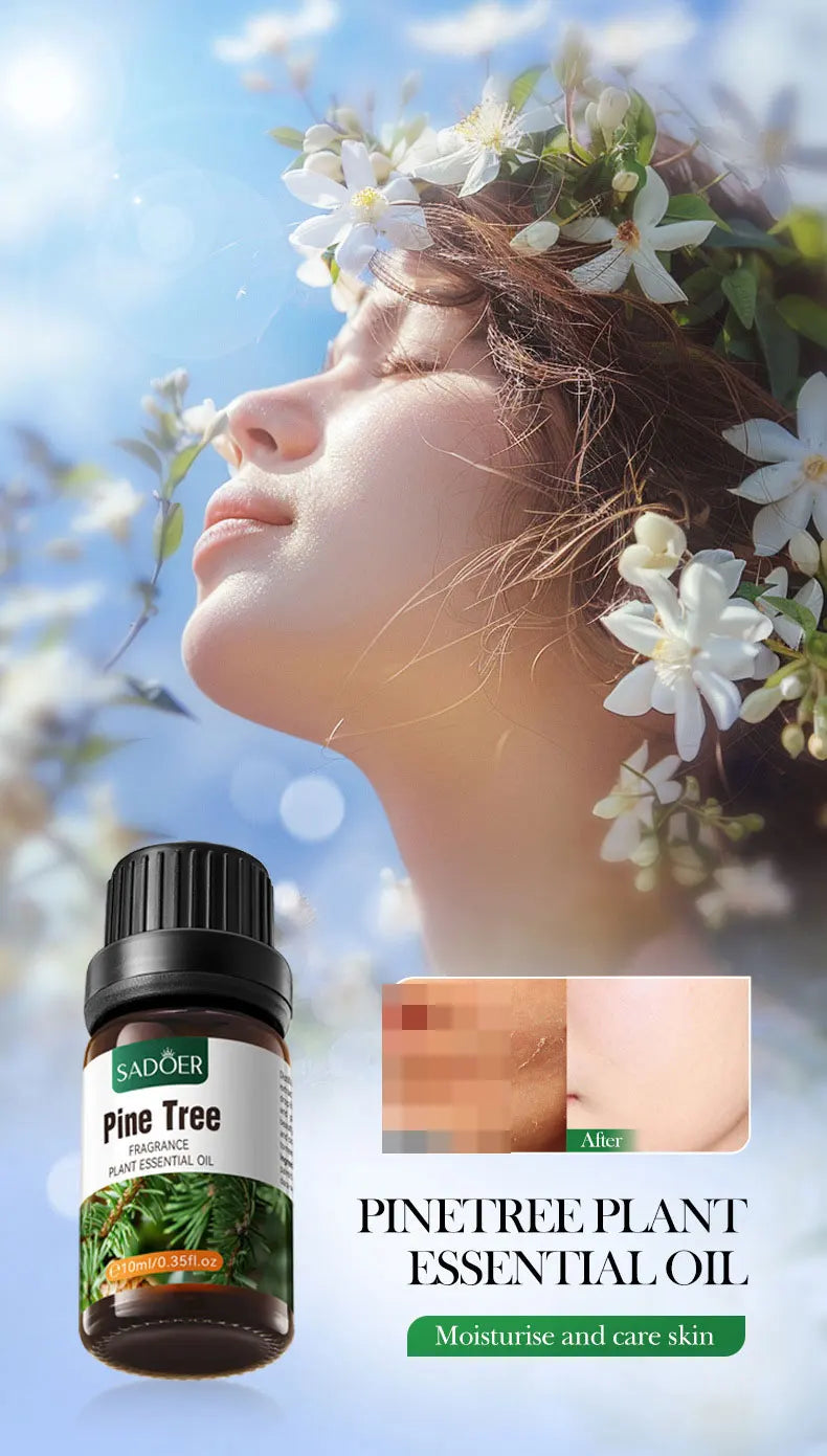 Organic Aromatherapy Essential Oils Pure Plant Oil Diffusers Humidifiers Hair Body Care Candle Making Lavender Chamomile