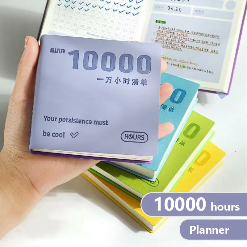 Self-Discipline Checklist Notepad Pocket Diary 10000 Hours Journal Notebooks Note Book Office School Supplies