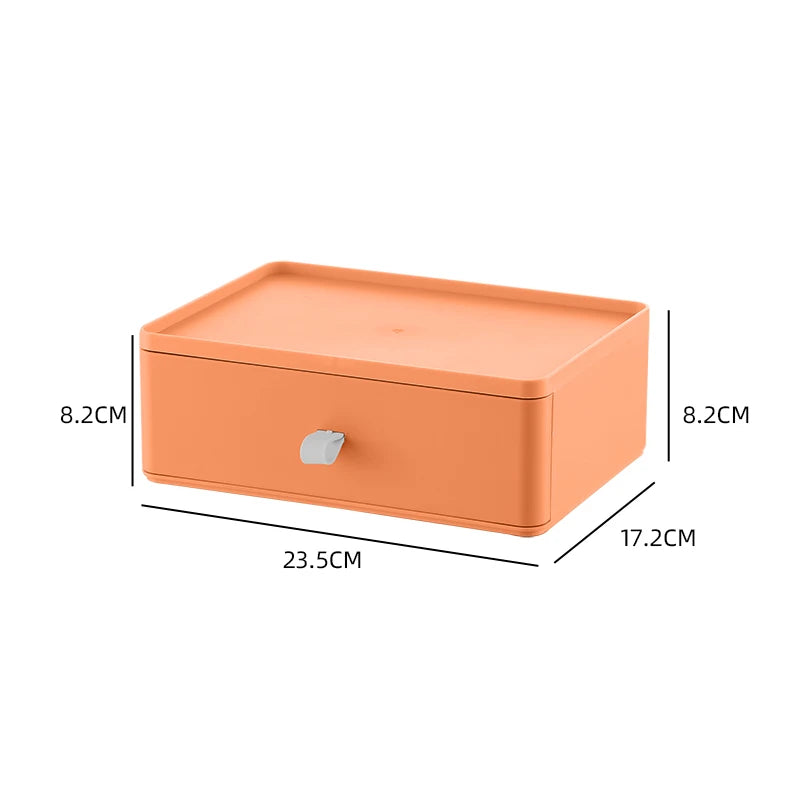 Makeup Organizer for Cosmetics Large Capacity Plastic Storage Container Desktop Organizer Boxes Jewelry Office Storage Baskets