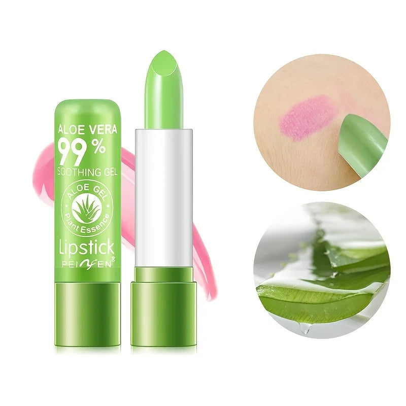 A lip balm with color-changing function, keeping the lips moist and shiny. Daily nourishment for the lips. Suitable for women.