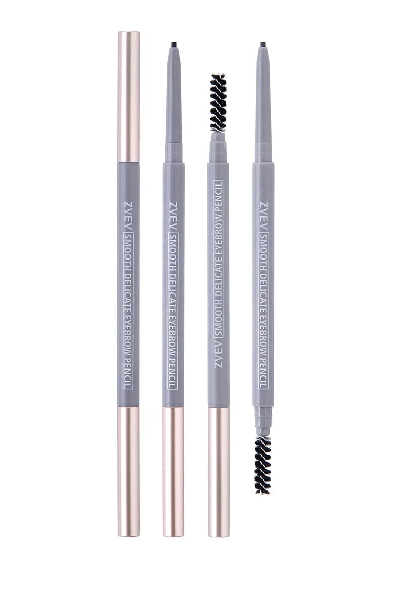 Double-headed eyebrow pencil, long-lasting and non-smudged fine-headed eyebrow pencil for students with exquisite eye makeup