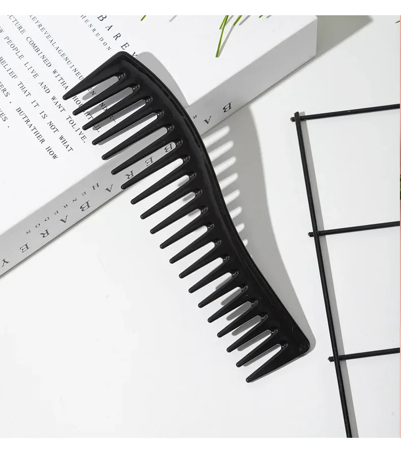 Wide Tooth Hairdressing Comb Resin Hair Brush Large Wide Tooth Comb Haircut Tools Salon Barber Combs Fashion Styling Accessories